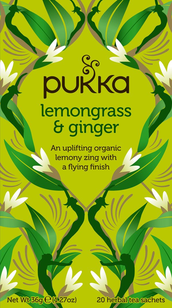 pukka lemongrass og ginger citrongræs og ingefær